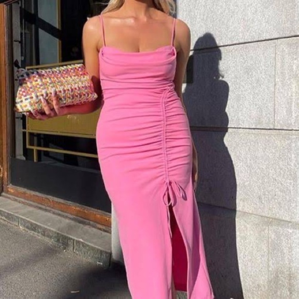 Zara Pink Midi Dress